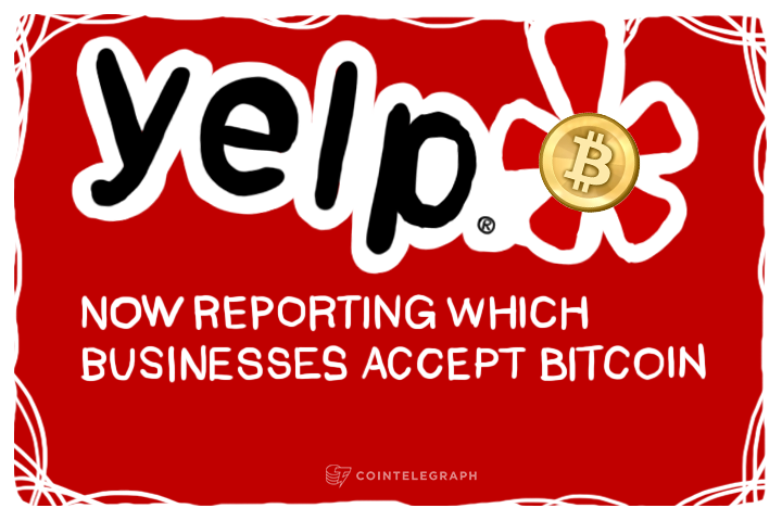 Yelp now reporting which businesses accept Bitcoin