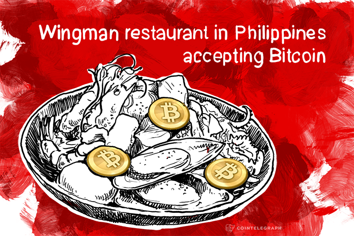 Wingman restaurant in Philippines accepting Bitcoin