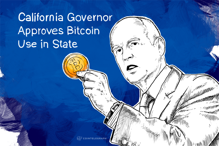 California Governor Approves Bitcoin Use in State