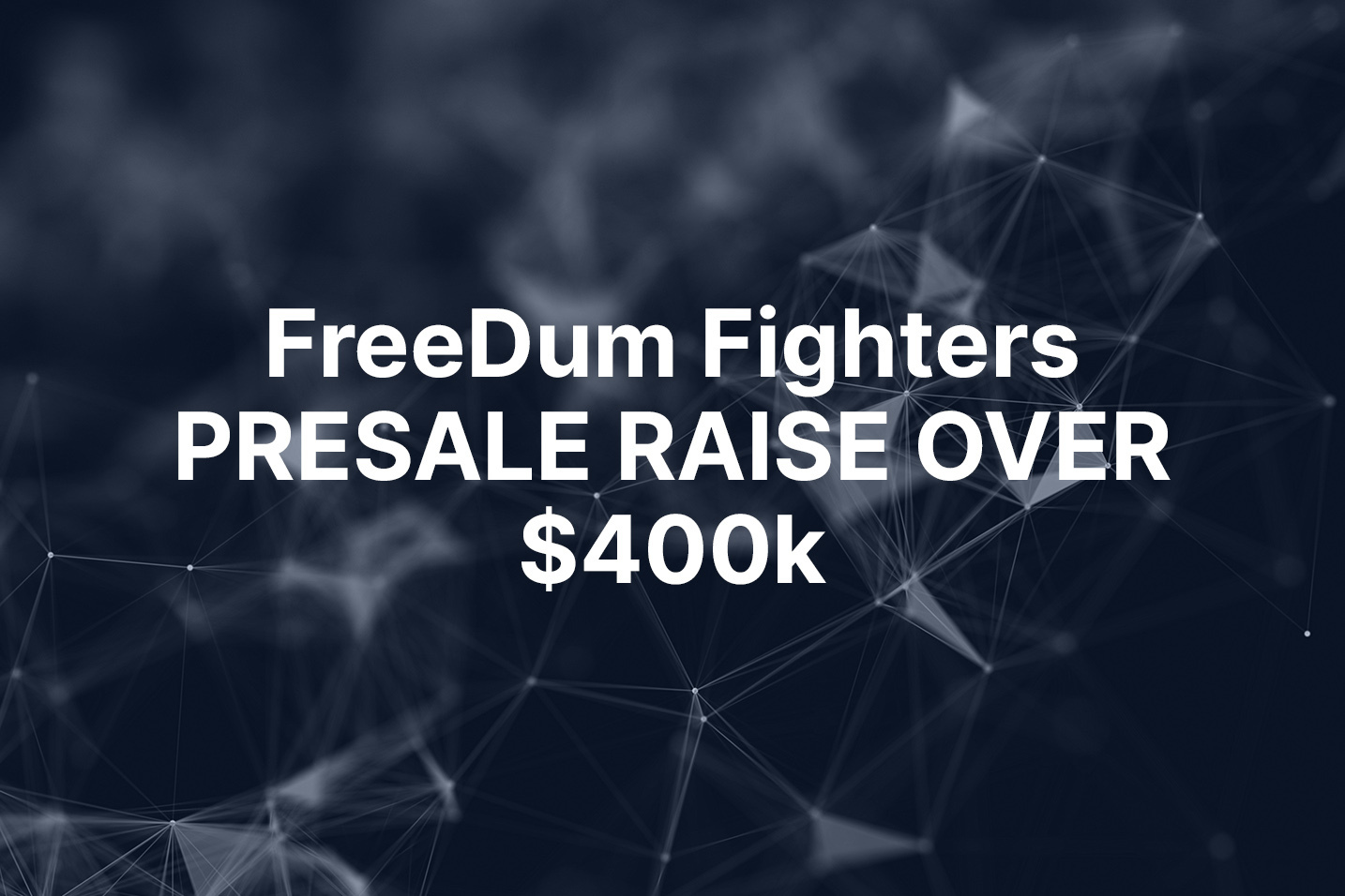 FreeDum Fighters presale rides PolitiFi surge to raise over $400k ahead of election day