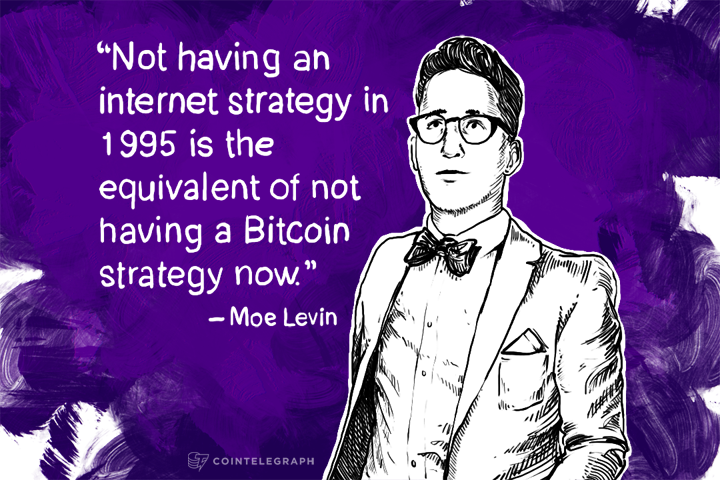 Not having an internet strategy in 1995 is the equivalent of not having a Bitcoin strategy now