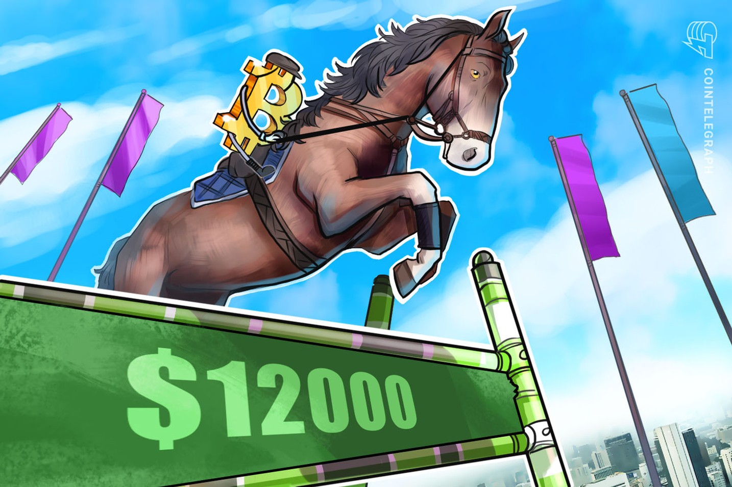 仮想通貨ビットコイン、2度の垂直上げで1万2000ドル回復 ドミナンスも記録更新