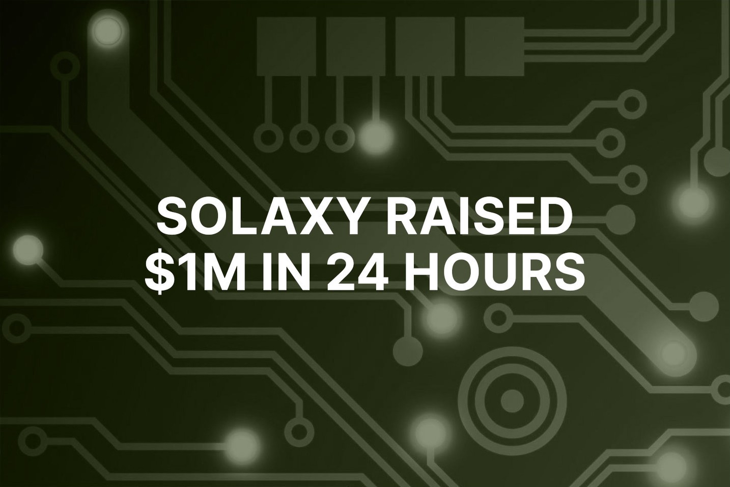Solaxy presale launches for Solana Layer 2, over $1 million raised in 24 hours