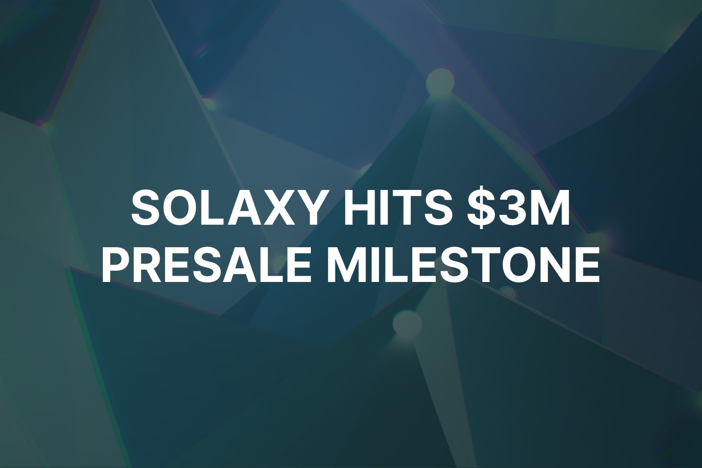 First Solana layer-2 network Solaxy hits $3m presale milestone