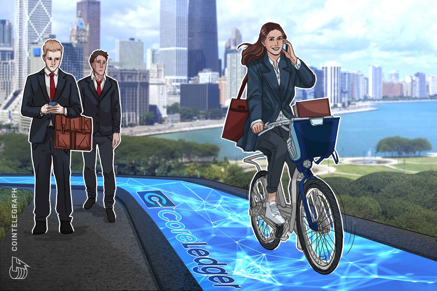 Schweizer Blockchain-Firma fördert Unternehmen für Fahrradparkplätze