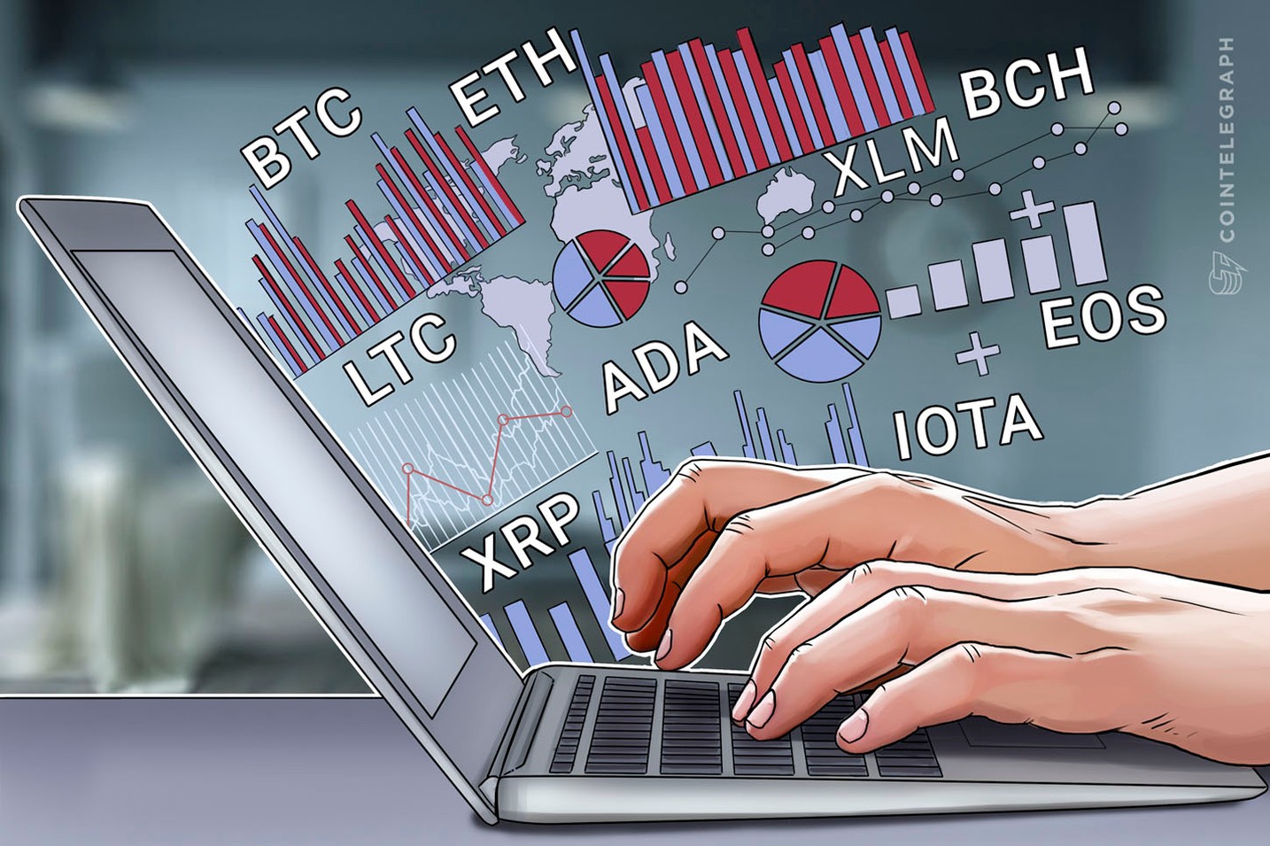 بيتكوين، إيثريوم، بيتكوين كاش، ريبل، ستيلر، لايتكوين، كاردانو، أيوتا، إيوس: تحليلٌ للأسعار بتاريخ ٧ مايو