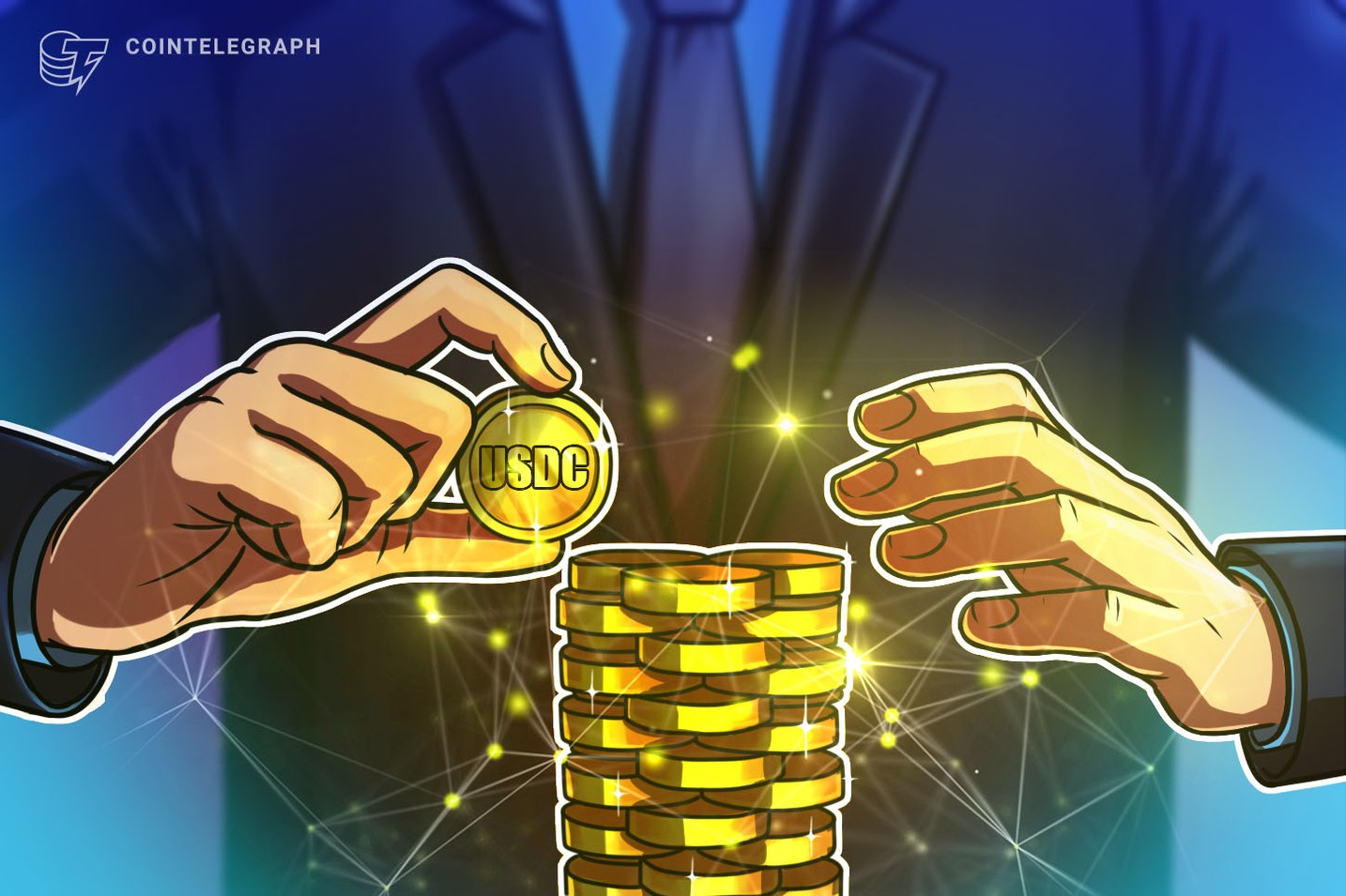 Volume de USDC cai em maio, apesar de recuperação do mercado