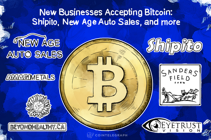 New Businesses Accepting Bitcoin: Shipito, New Age Auto Sales, and more