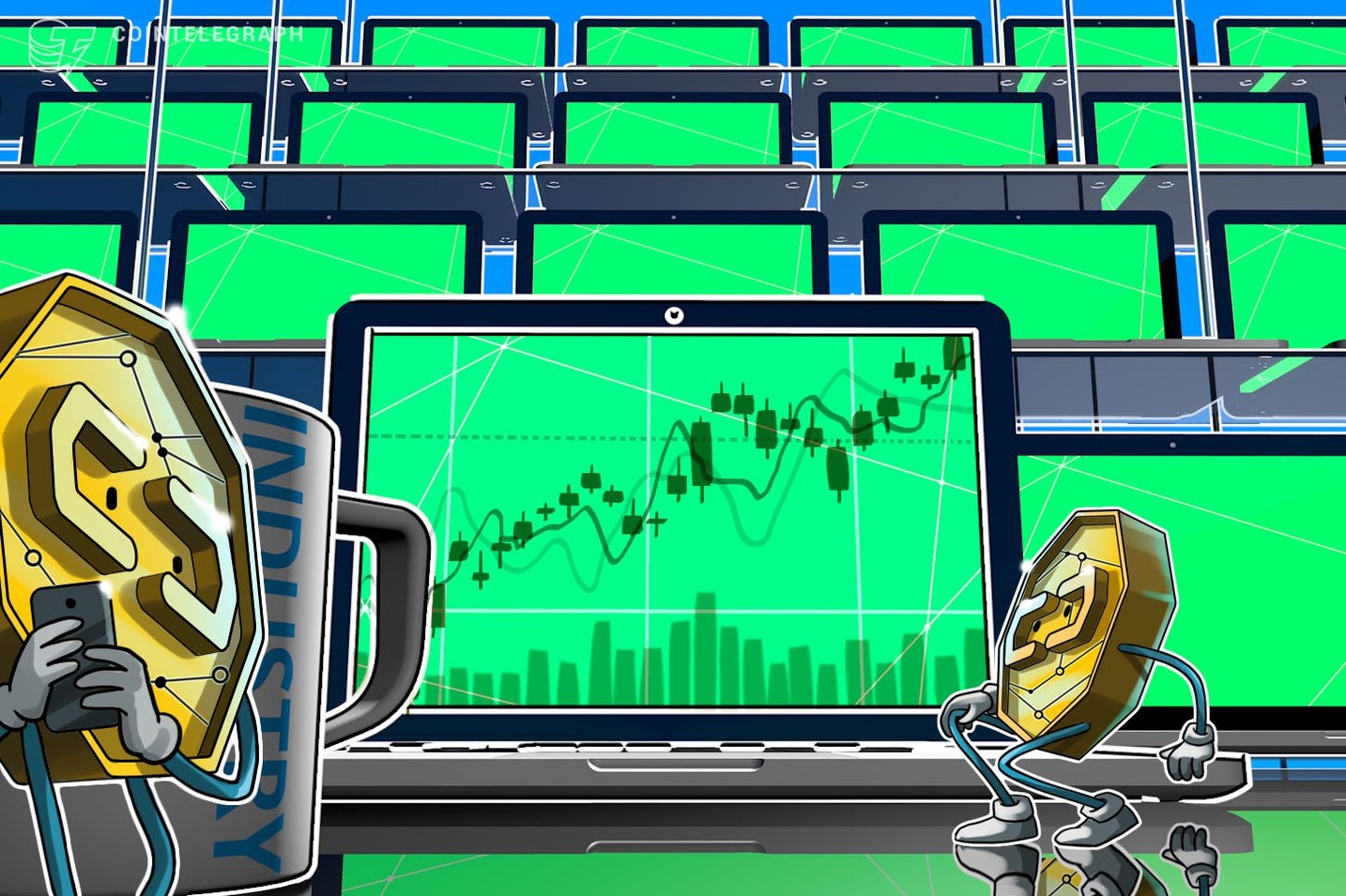 Bitcoin Nears $3,750 as Top Cryptos See Moderate Gains