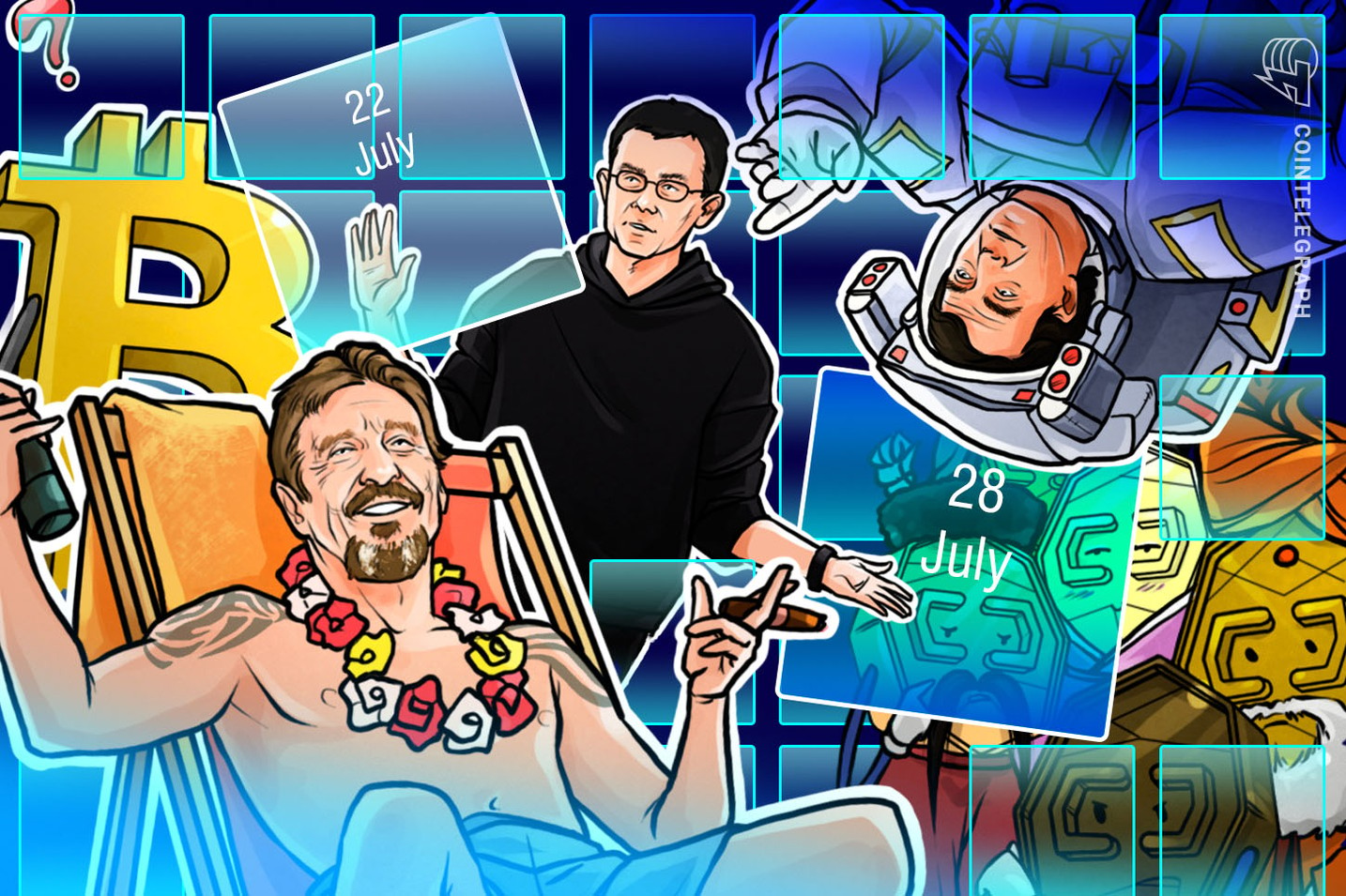 Hodler’s Digest, July 22–28: Libra Doubts, Bitcoin Slumps, McAfee Behind Bars