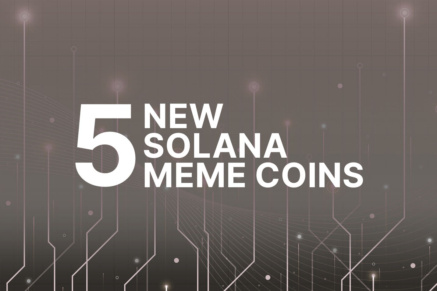 5 new Solana meme coins to consider in 2024