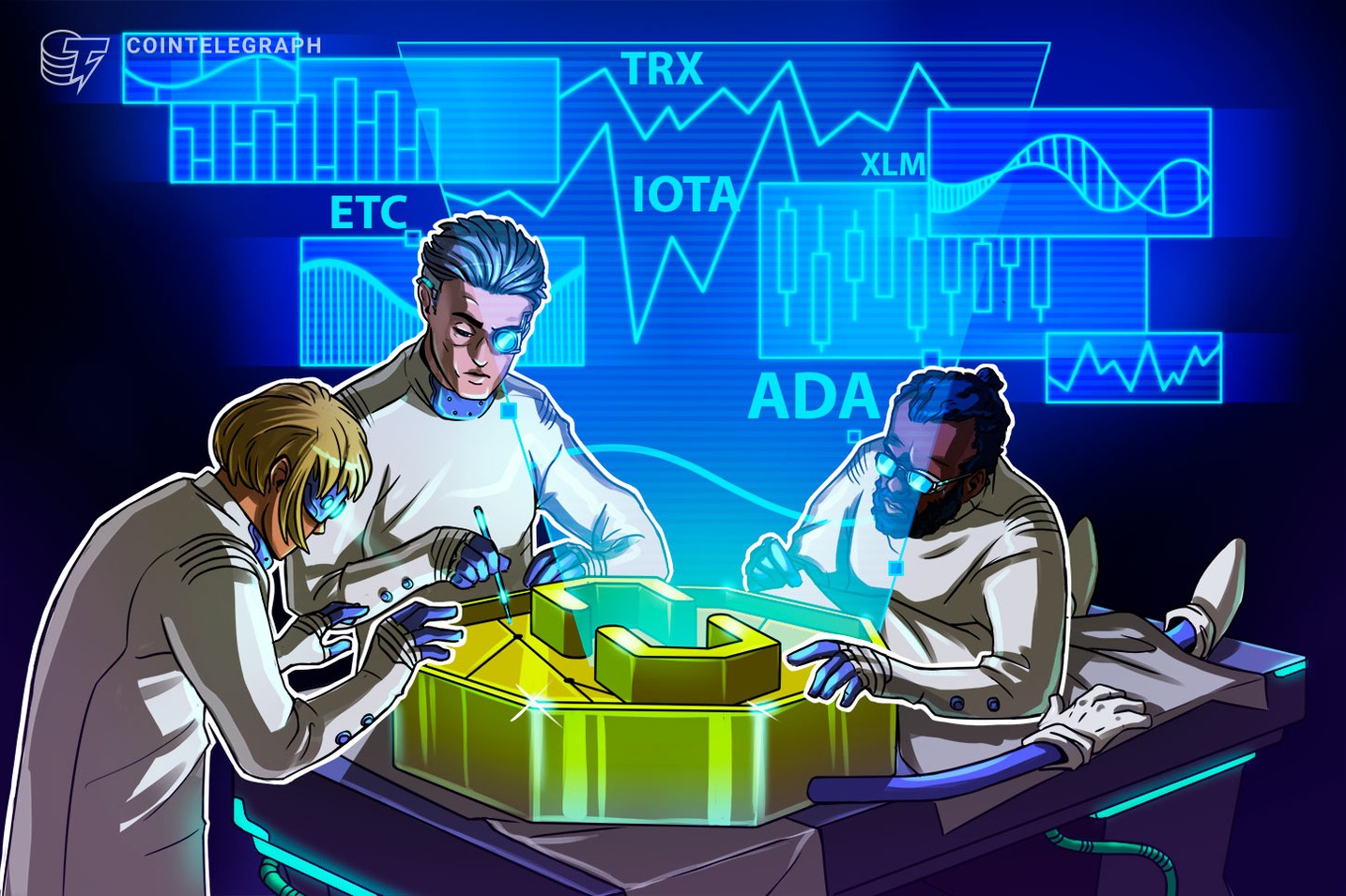 Las 5 criptos con mejor desempeño: ETC, IOTA, ADA, TRX, XLM