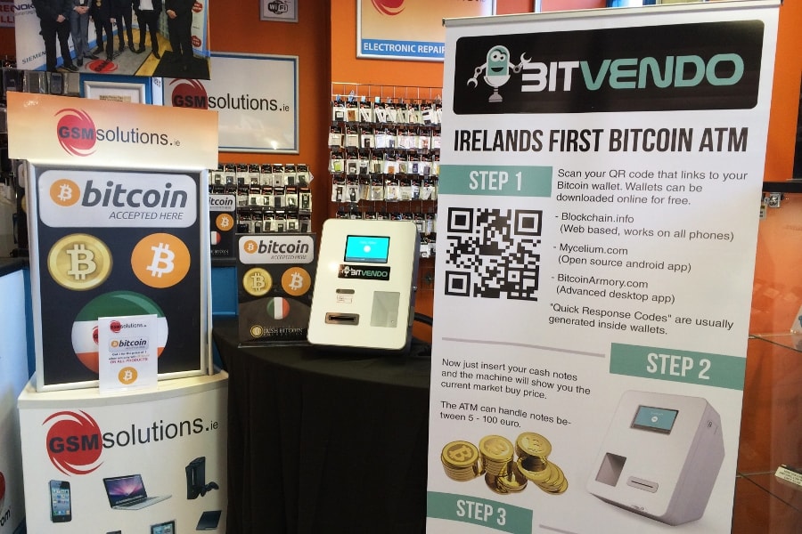 Bitcoin ATM in Ireland facing hurdles