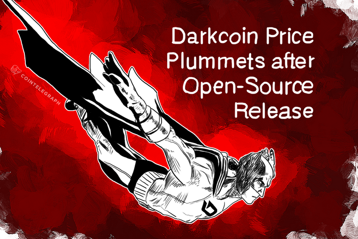 Darkcoin Price Plummets after Open-Source Release