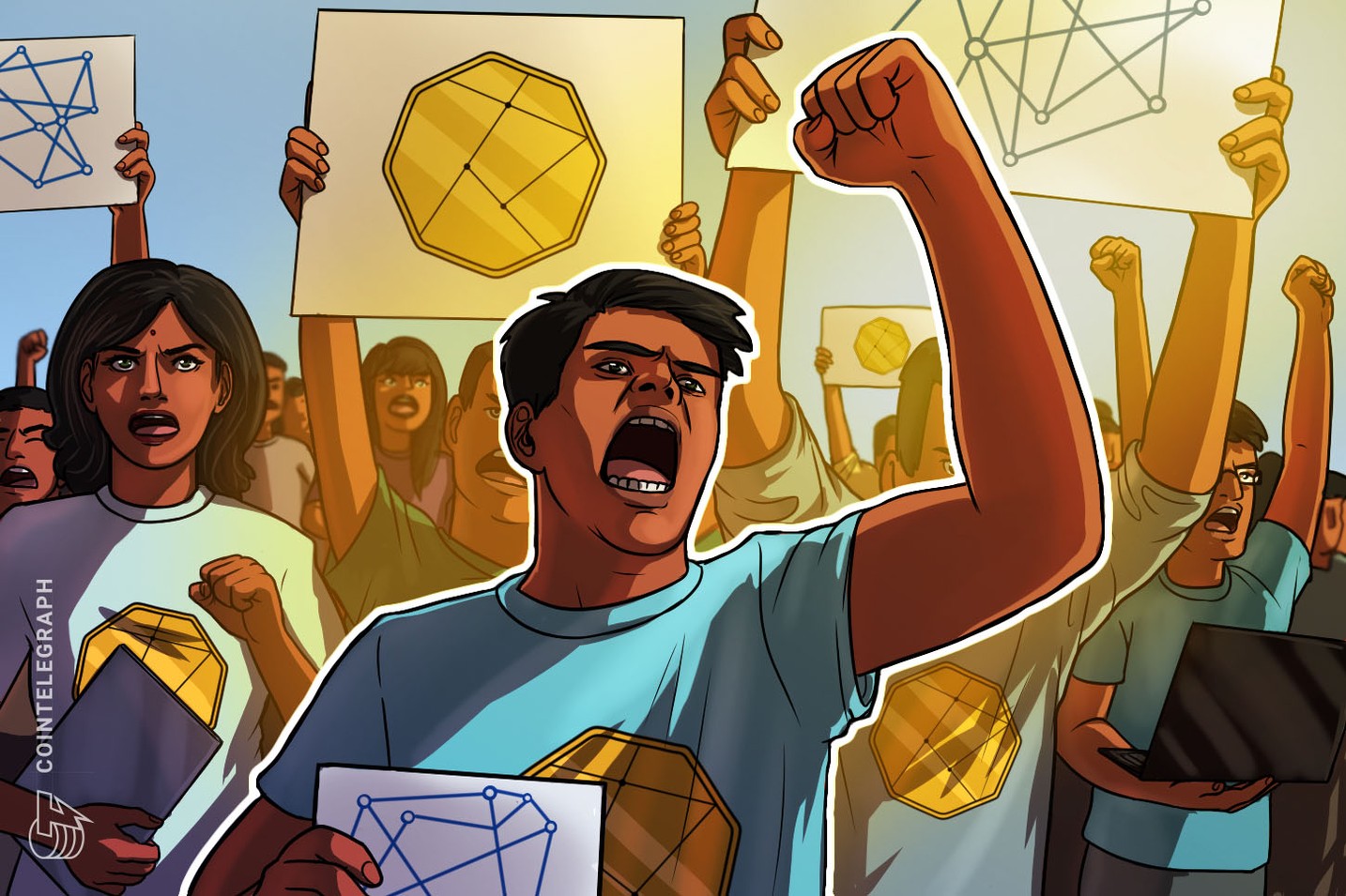 Indian Street Protests for Cryptocurrency 