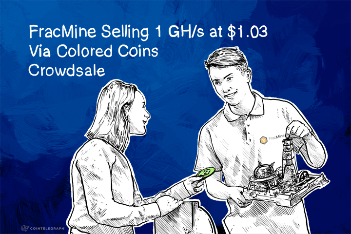 FracMine Selling 1 GH/s at $1.03 Via Colored Coins Crowdsale