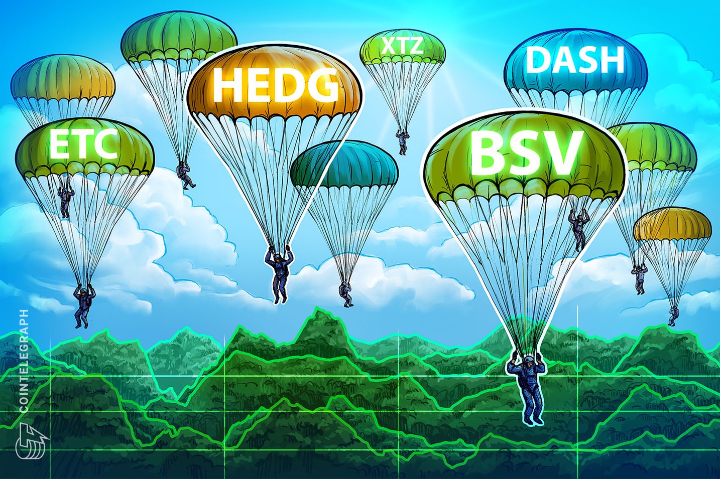 Top 5 Criptomoedas em valorização na semana (Jan 26): HEDG, DASH, BSV, ETC, XTZ