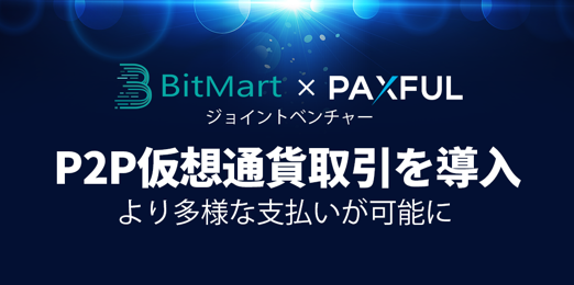BitMart、Paxfulとの提携を発表　ピアツーピアの金融革命参入を目指す