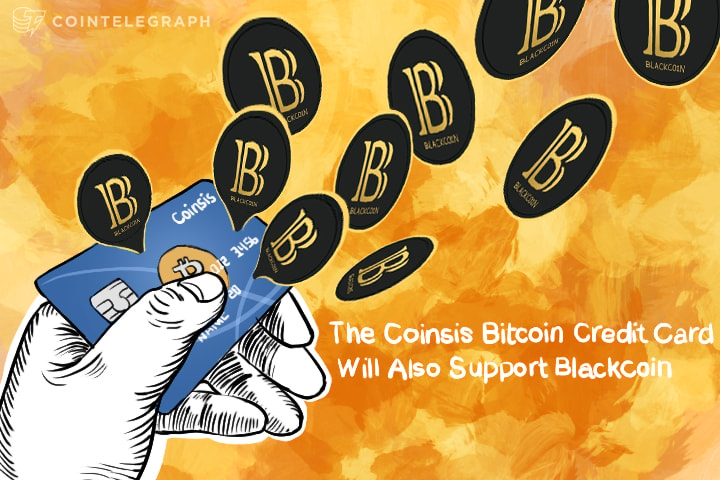 The Coinsis Bitcoin Credit Card Will Also Support Blackcoin