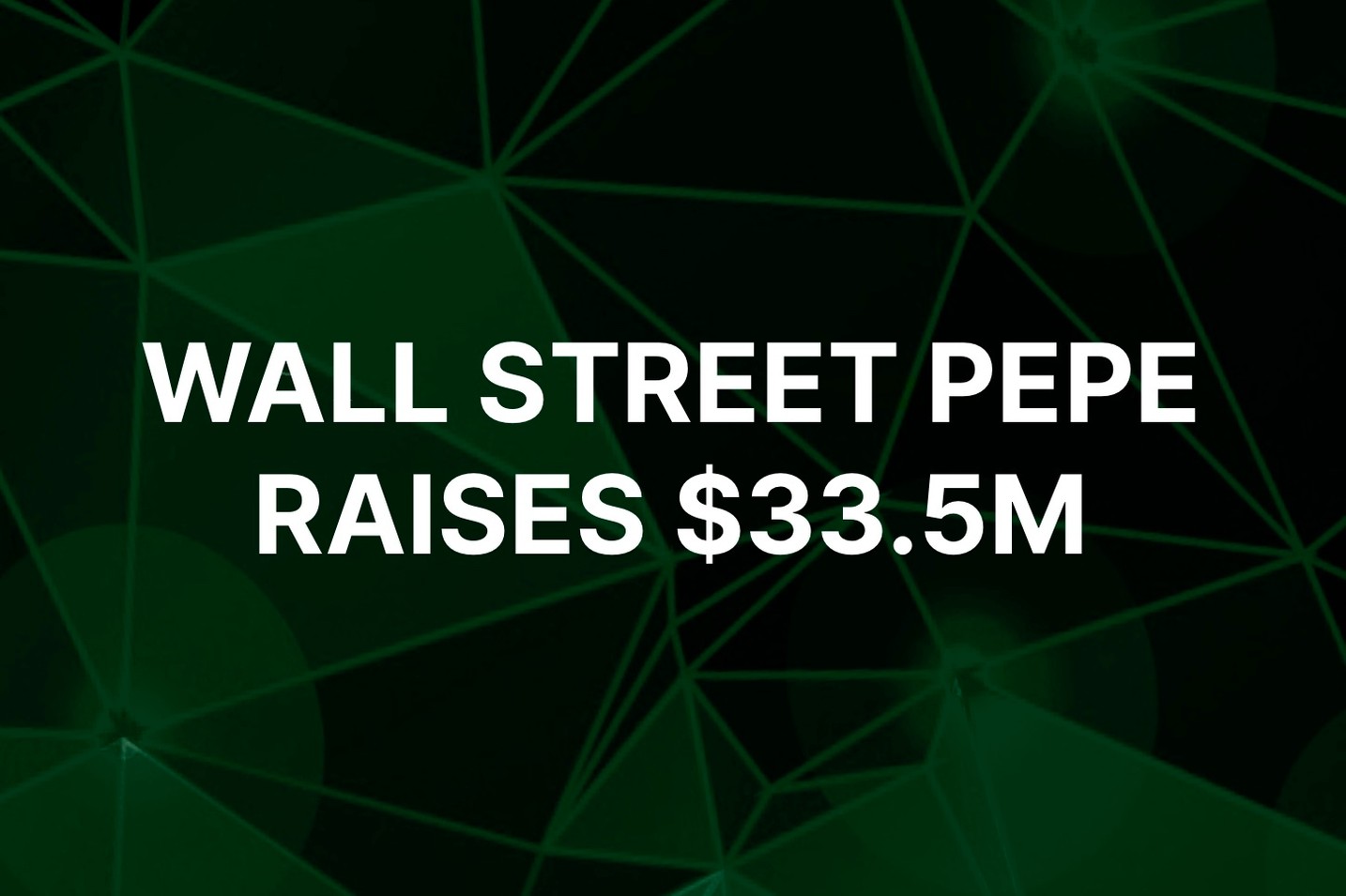 Dogecoin and Pepe prices recover as new meme called Wall Street Pepe raises $33.5M in presale