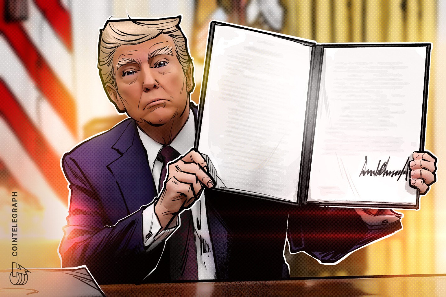 US-Präsident Trump kündigt umfassende Zölle an: Bitcoin Death Cross kurz bevor