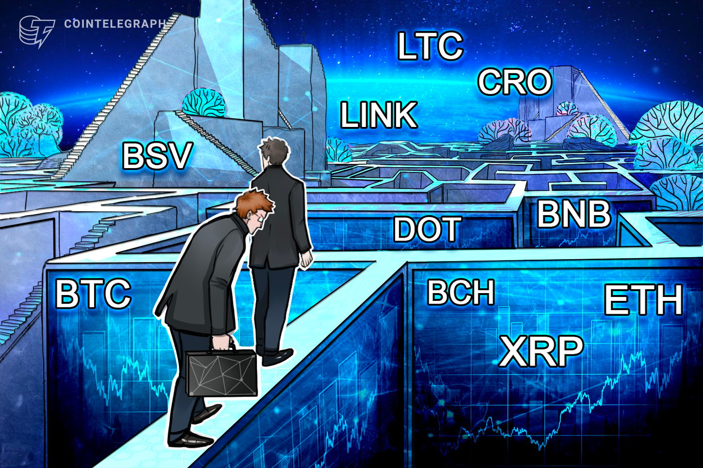 Análise de preços do Top 10 (21/9): BTC, ETH, XRP, BCH, DOT, BNB, LINK, CRO, LTC, BSV