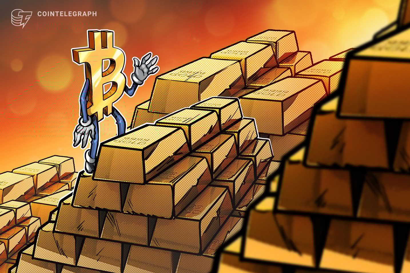 Liquidação do Bitcoin desempa um papel fundamental no aumento da atratividade  do ouro