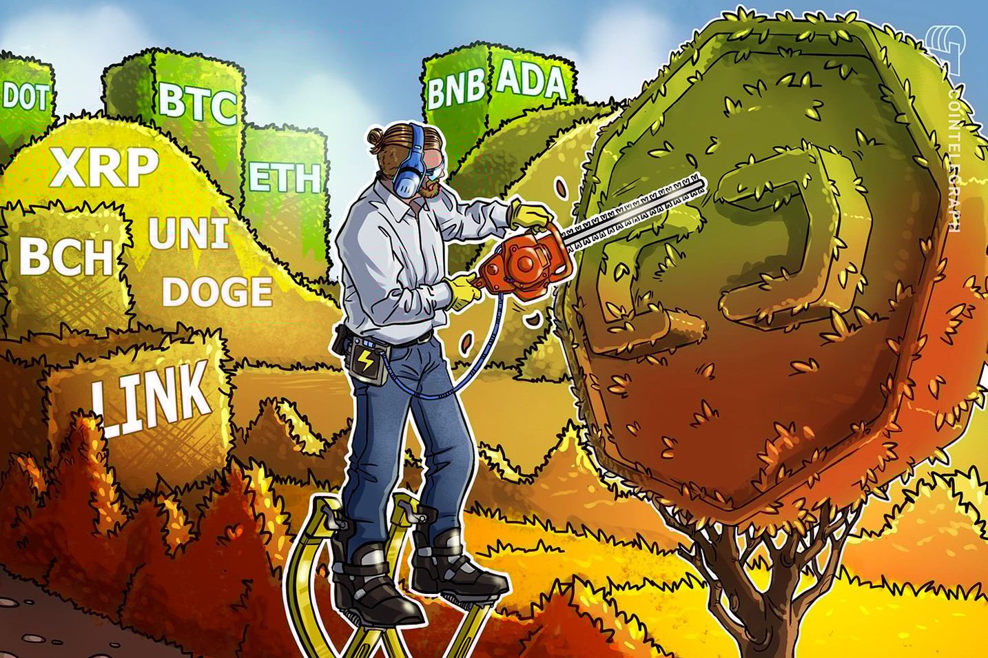 Análise de Preços: BTC, ETH, BNB, ADA, XRP, DOGE, DOT, UNI, BCH, LINK