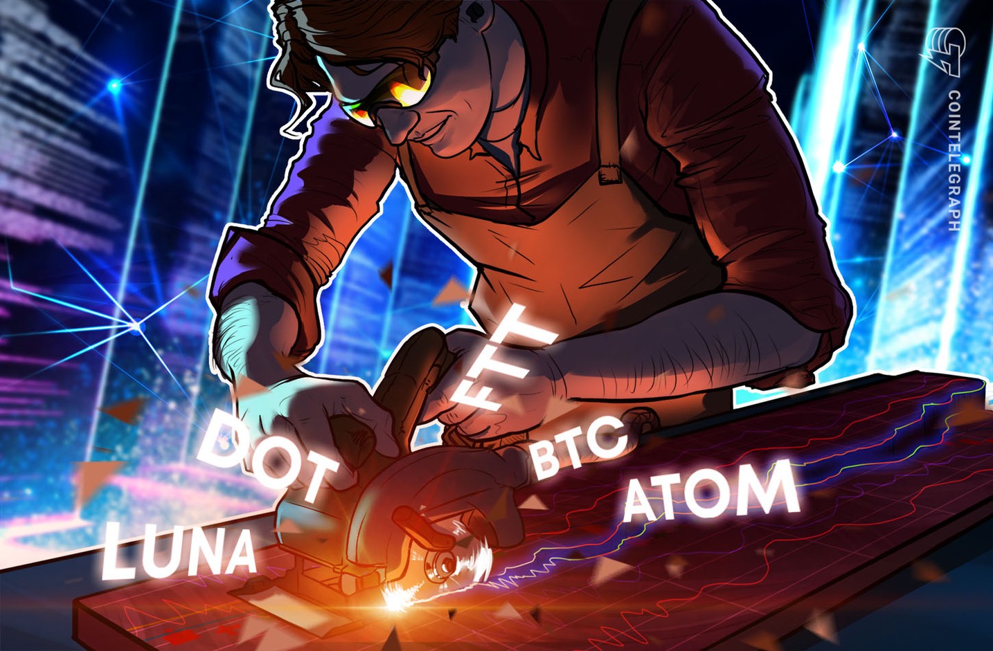 Top 5 criptomoedas para ficar de olho esta semana: BTC, DOT, LUNA, ATOM, FTT