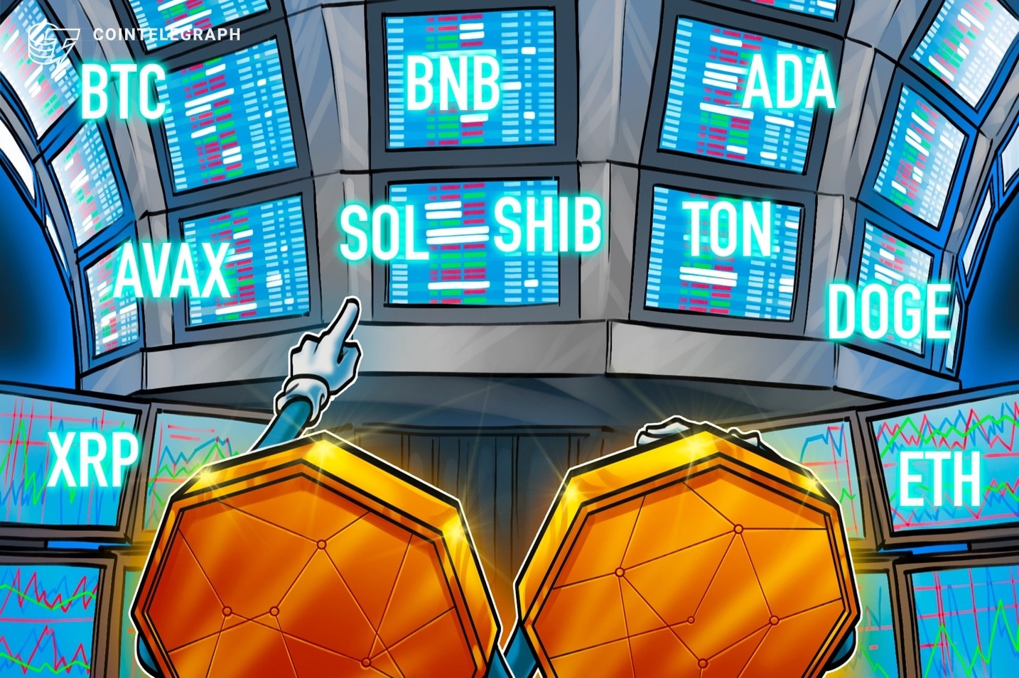 強気派と弱気派が拮抗　仮想通貨チャート分析：ビットコイン・イーサ・XRP（リップル）・ソラナ