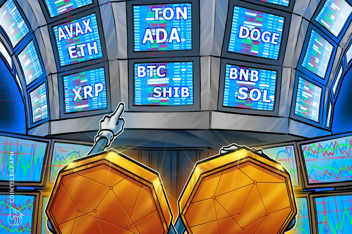 Análise de Preço em 12/04: BTC, ETH, BNB, SOL, XRP, DOGE, TON, ADA, AVAX, SHIB
