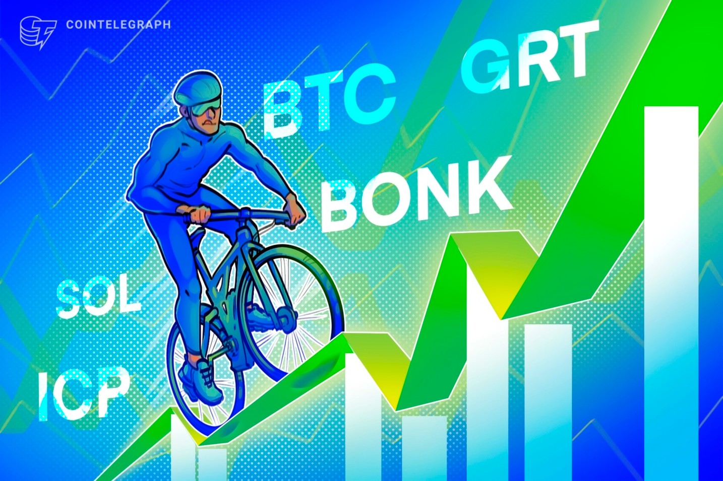 O avanço do preço do Bitcoin em direção a US$ 68 mil estabelece um caminho de alta para SOL, ICP, GRT e BONK