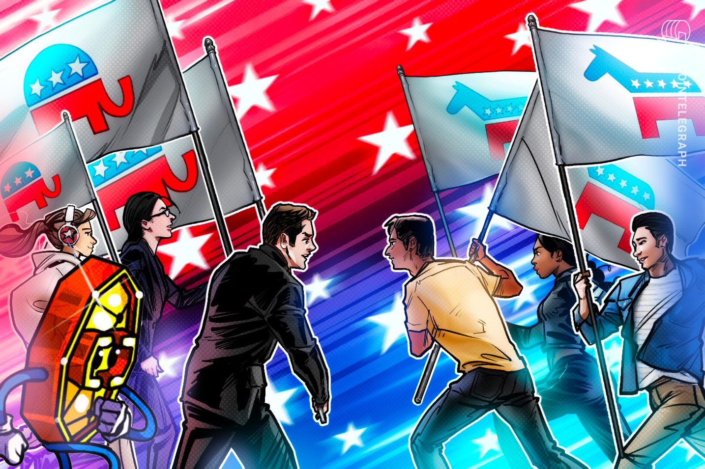 Plataforma do Partido Democrata dos EUA para 2024 não menciona criptomoedas