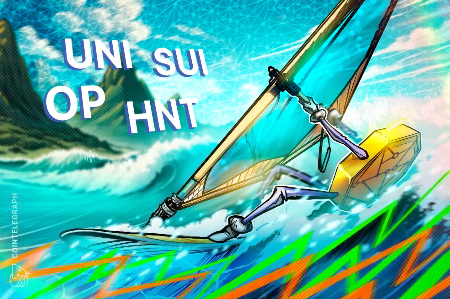 Recuperação do Bitcoin pode impulsionar UNI, SUI, OP e HNT