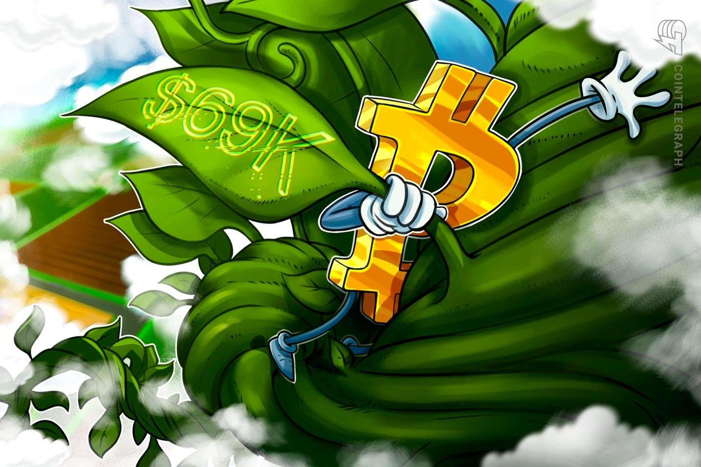 Foco do preço do BTC vai para US$ 69 mil enquanto Bitcoin desafia tendência de baixa de 8 meses