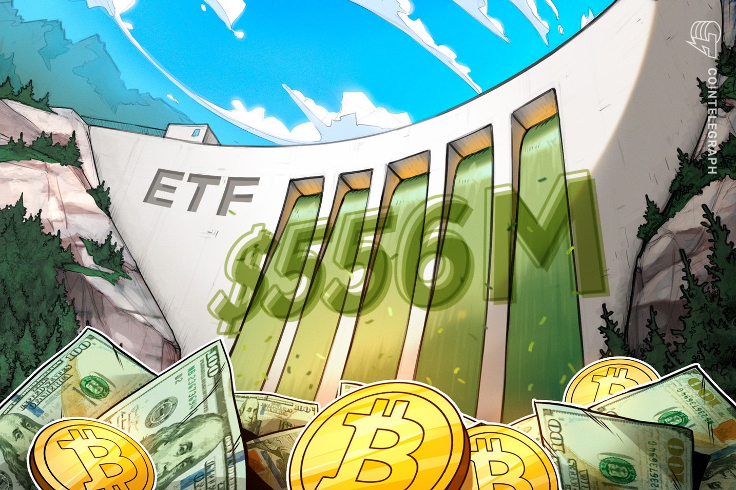 $556M in spot Bitcoin ETF inflows signals major shift in investor sentiment