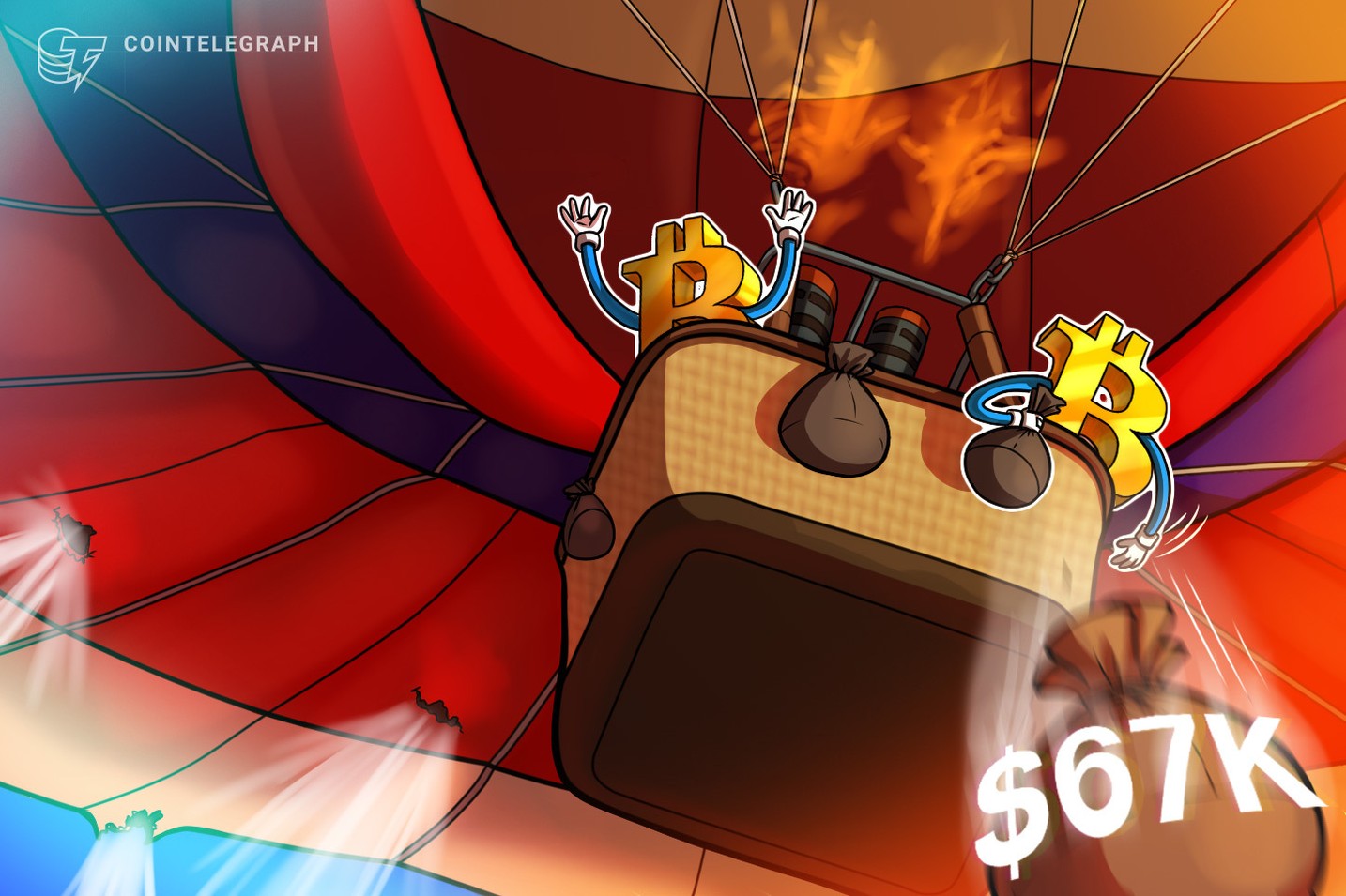 Bitcoin falls under $67K as stocks sell off, but BTC derivatives are stable