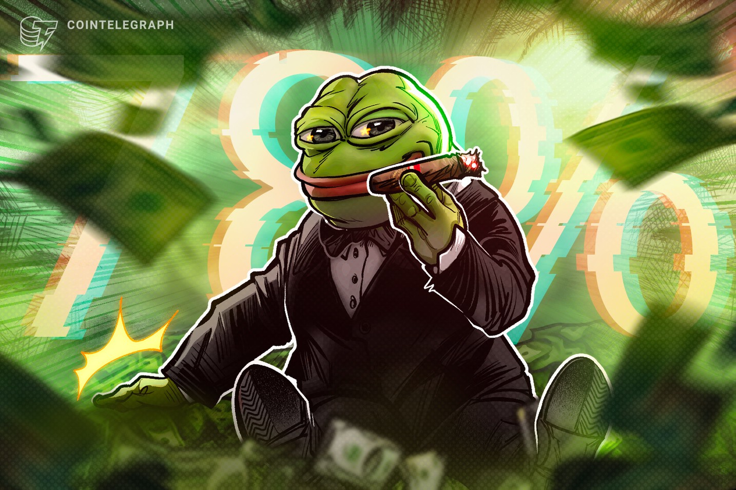 PEPE rallies 78% to new all-time highs as memecoin market cap tops $116B