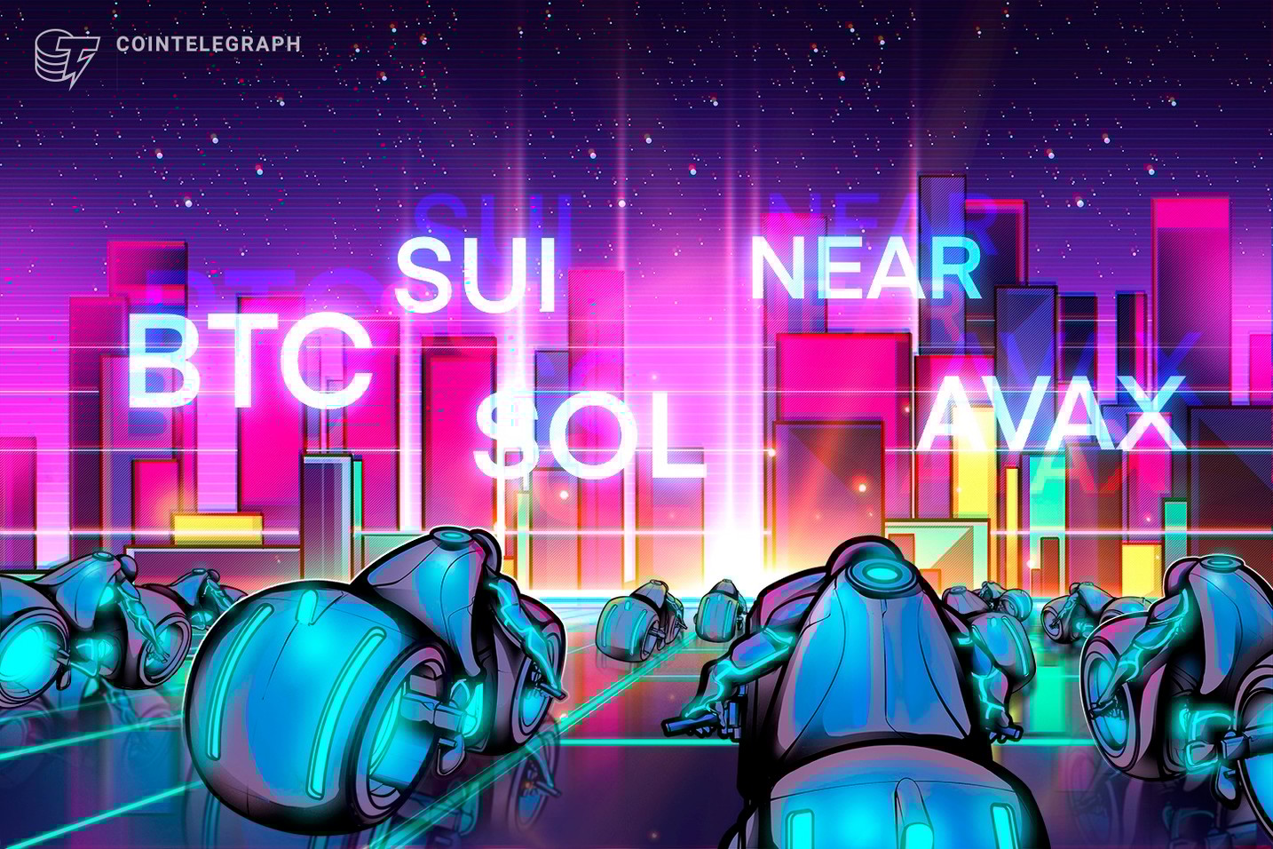 SOL, AVAX, SUI and NEAR advance as Bitcoin price trades in the $90K zone