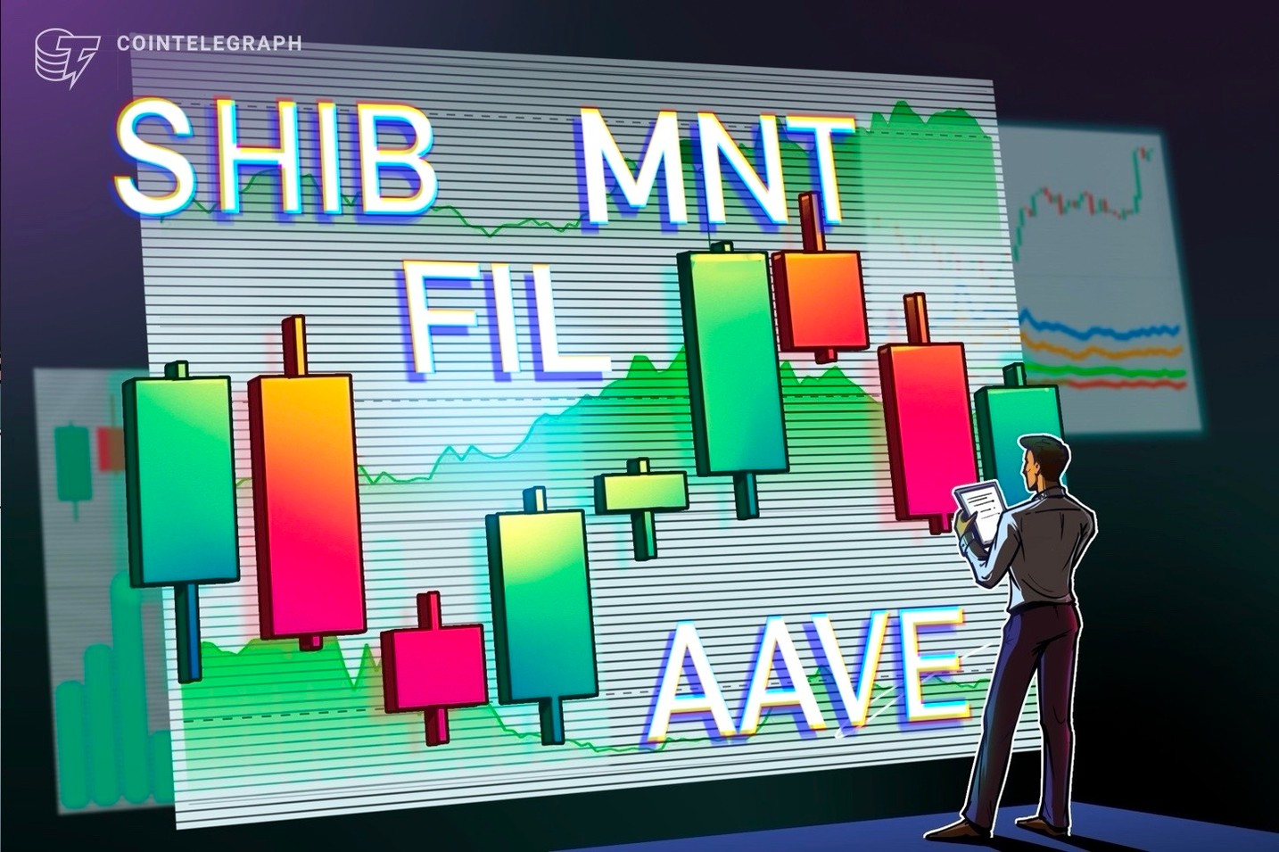 Movimento do preço do Bitcoin em direção a US$ 100 mil abre portas para SHIB, FIL, MNT, AAVE