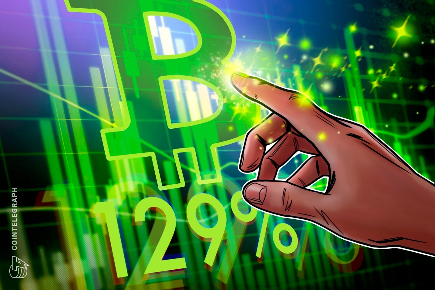 Dall'inizio del 2024, il prezzo del Bitcoin è aumentato del 129%