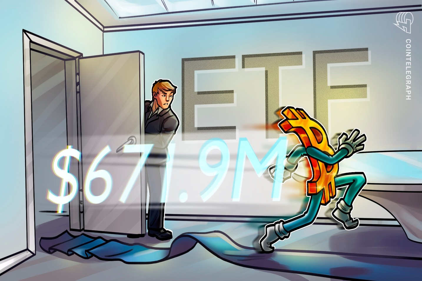 ビットコインETF　1日の純流出額が過去最大の6億7190万ドルに　
