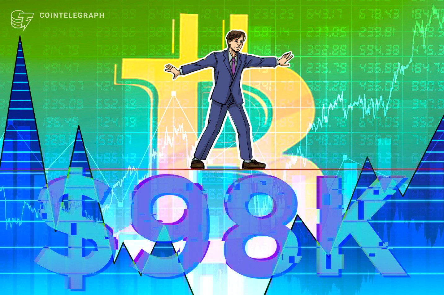 Bitcoin coils between key trend lines as $98K boosts 'Kimchi premium'