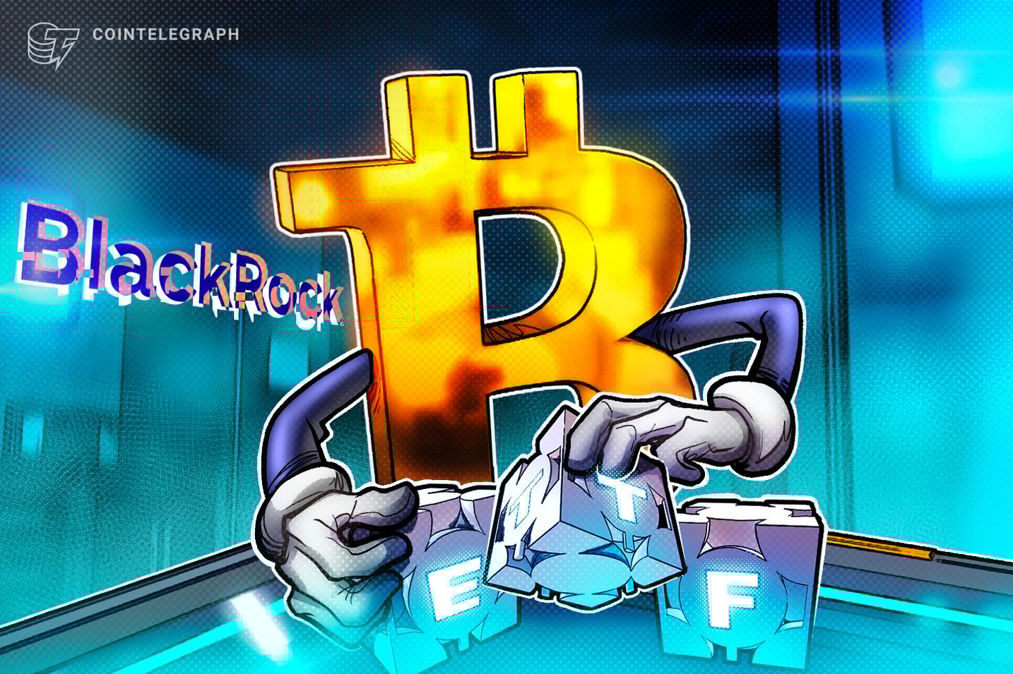 ETF de Bitcoin da BlackRock lidera em fluxos líquidos de entrada em 2024