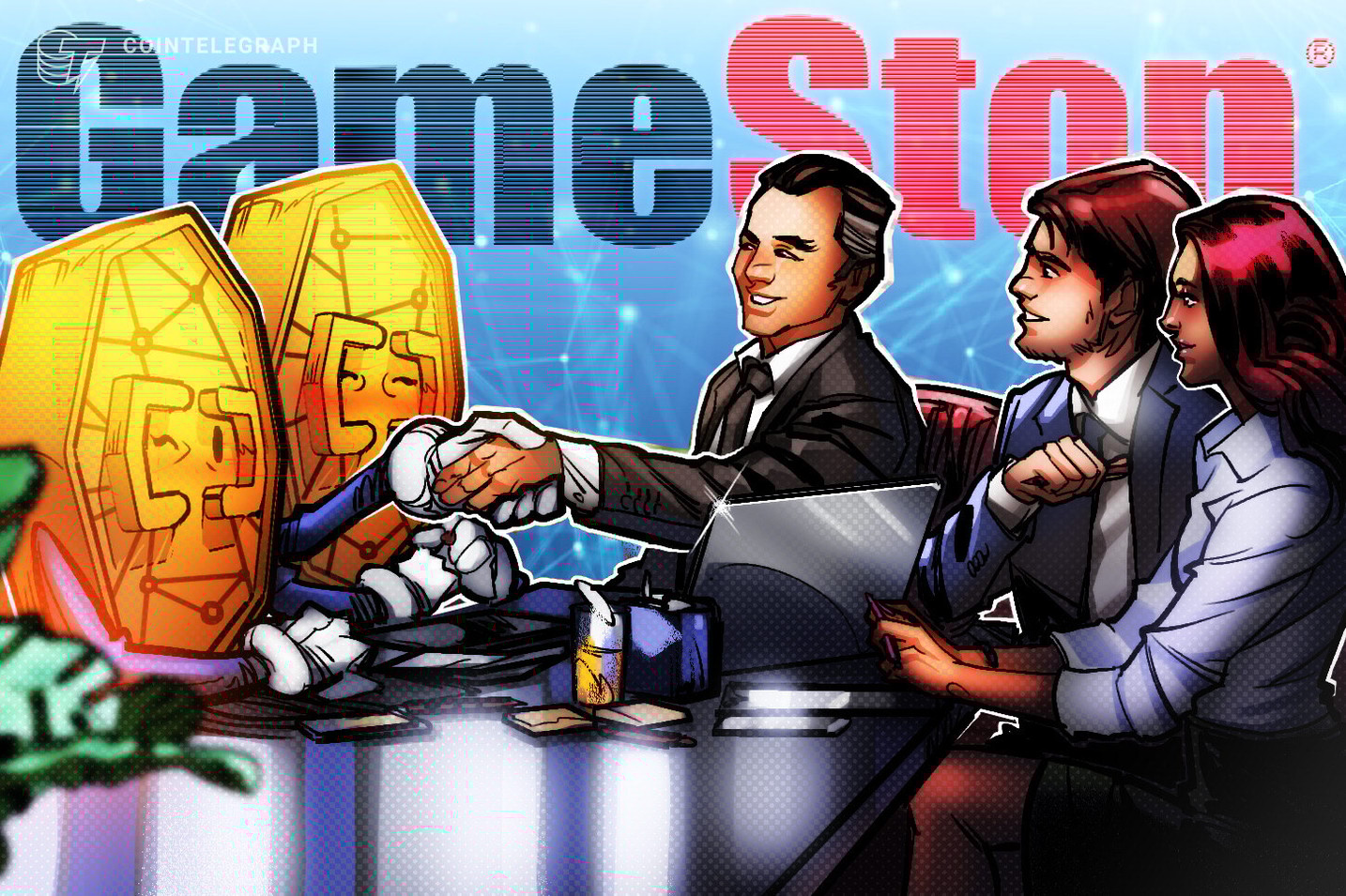 ゲームストップがビットコイン投資を検討か、株価は一時18%上昇