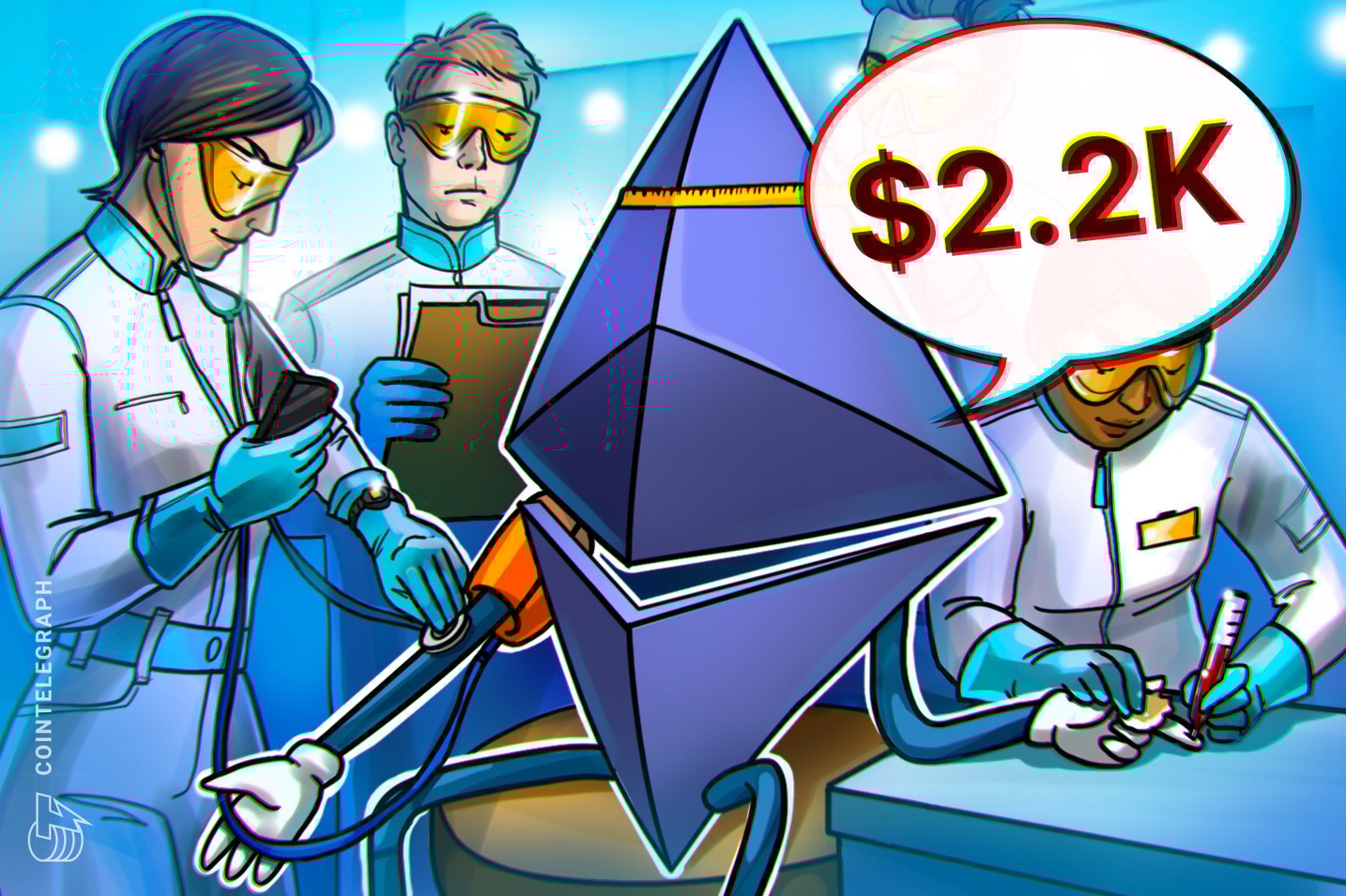 Preço da Ethereum (ETH) está fixado abaixo de US$ 2,2 mil — Veja o porquê
