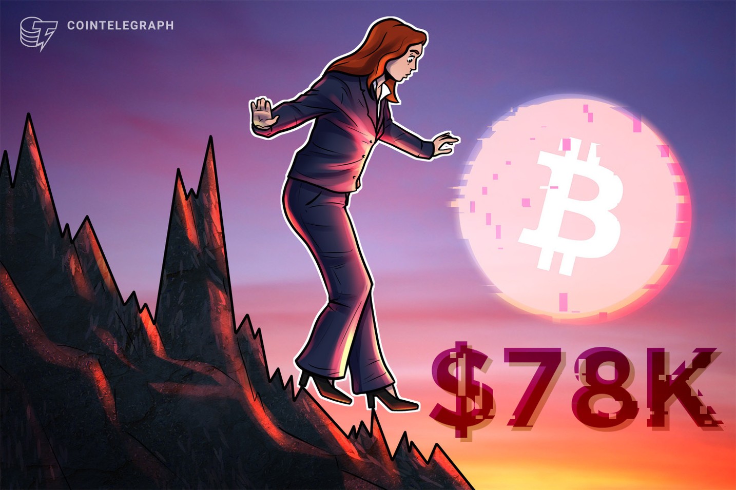 Bitcoin se aproxima de mínimas de US$ 78 mil enquanto ações dos EUA caem na abertura de Wall Street