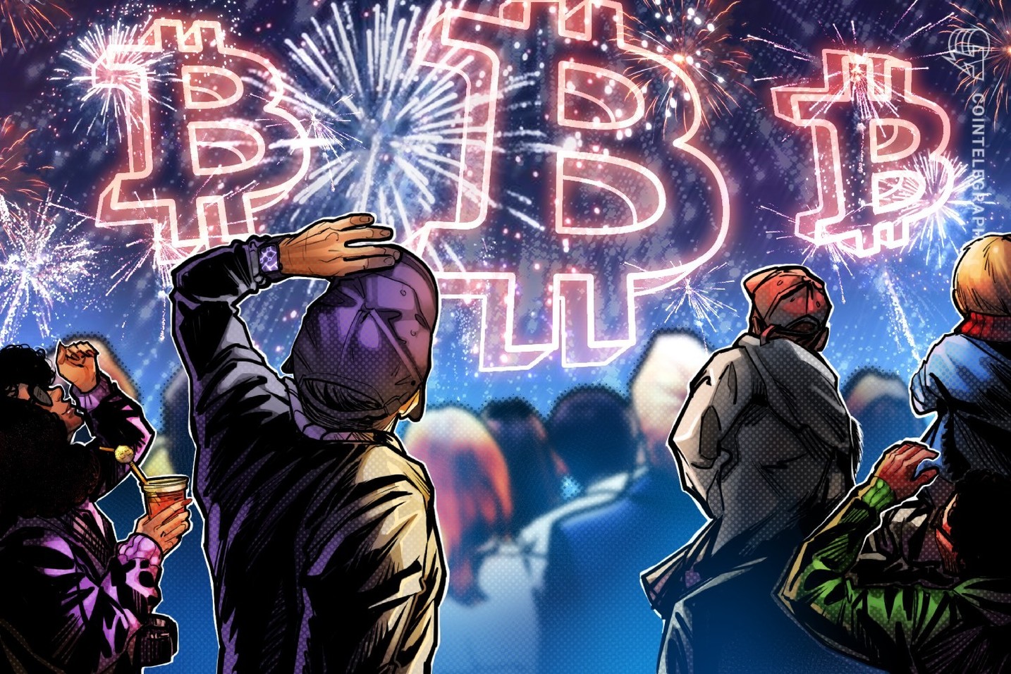 Logo do Bitcoin brilha sobre Austin no Texas enquanto Gemini estabelece novo recorde mundial