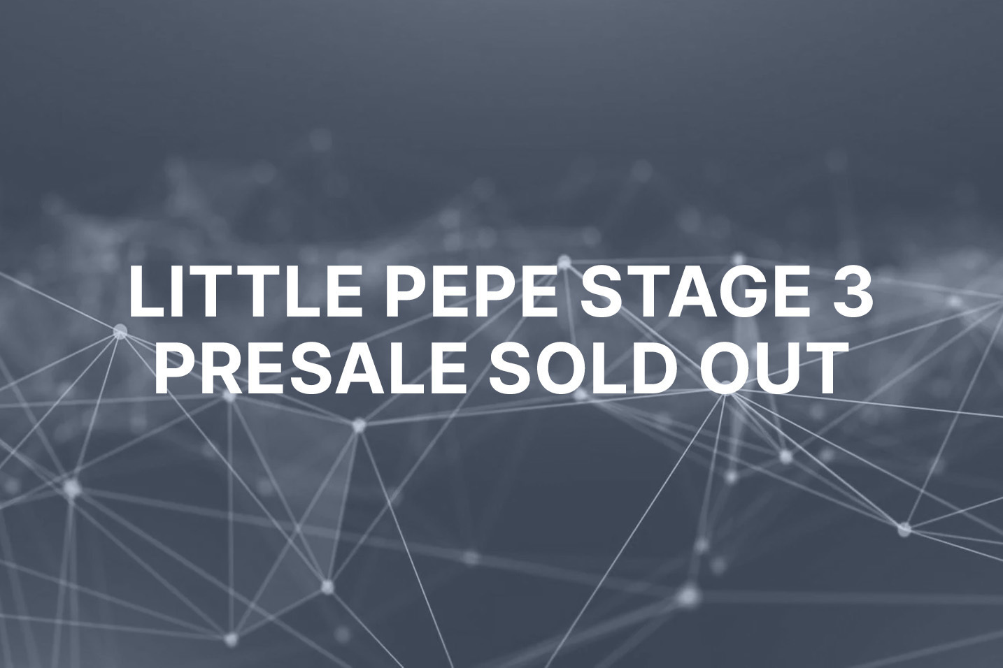 Little Pepe presale hits major milestone as stage 3 sells out