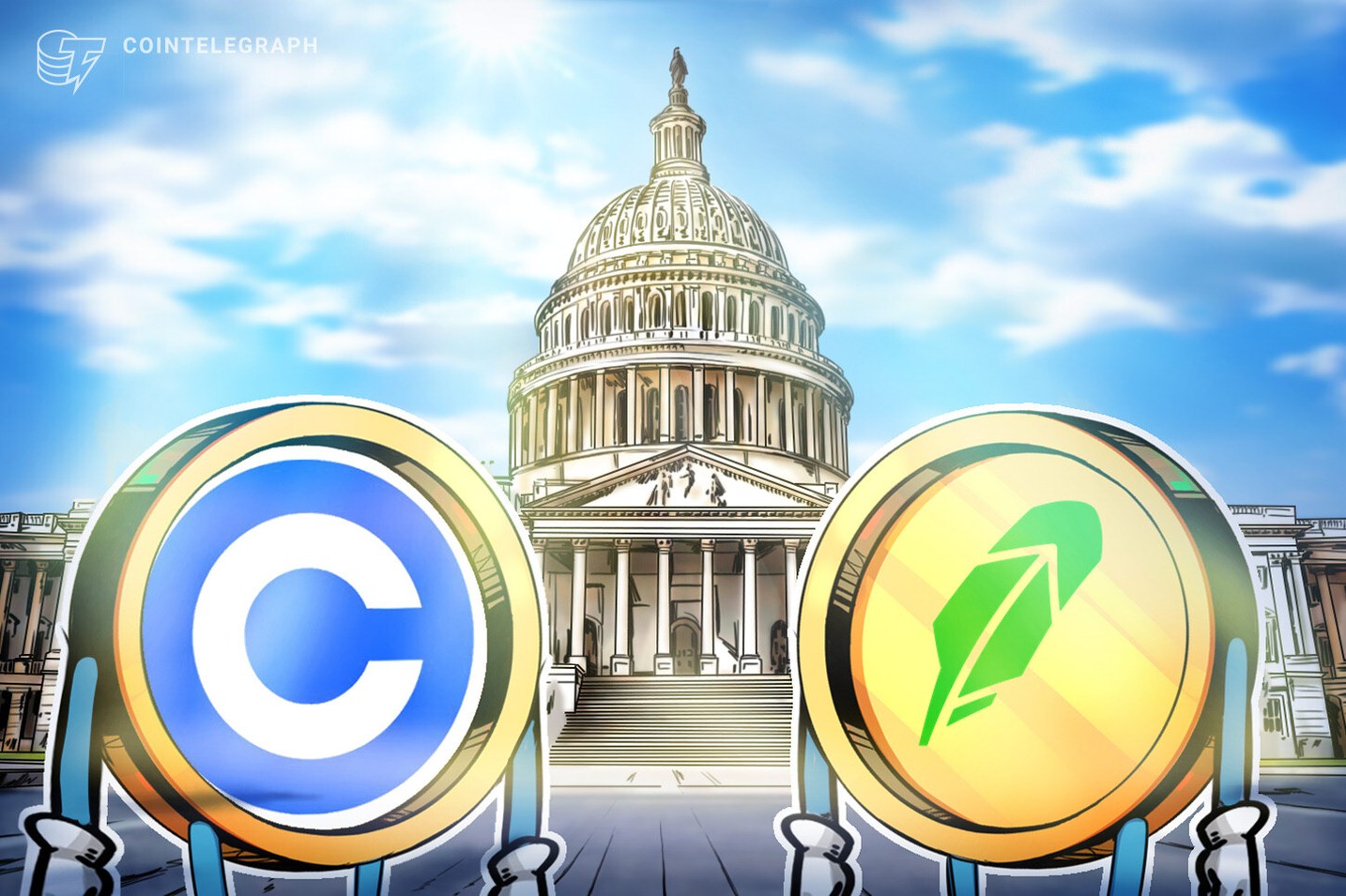US government &lsquo;tech force&rsquo; gets backup from Coinbase, Robinhood